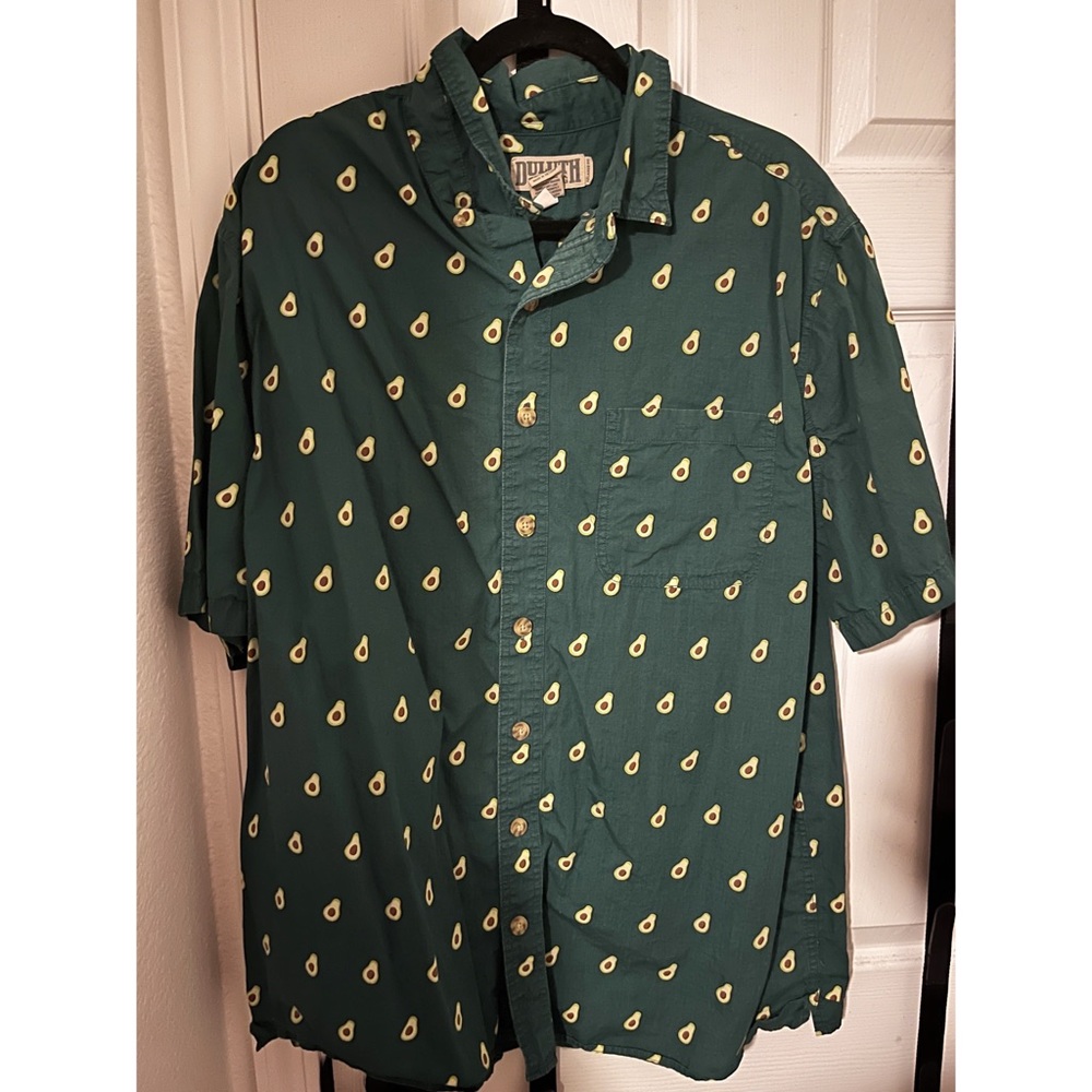 Duluth Trading Company Avocado BBQ Shirt